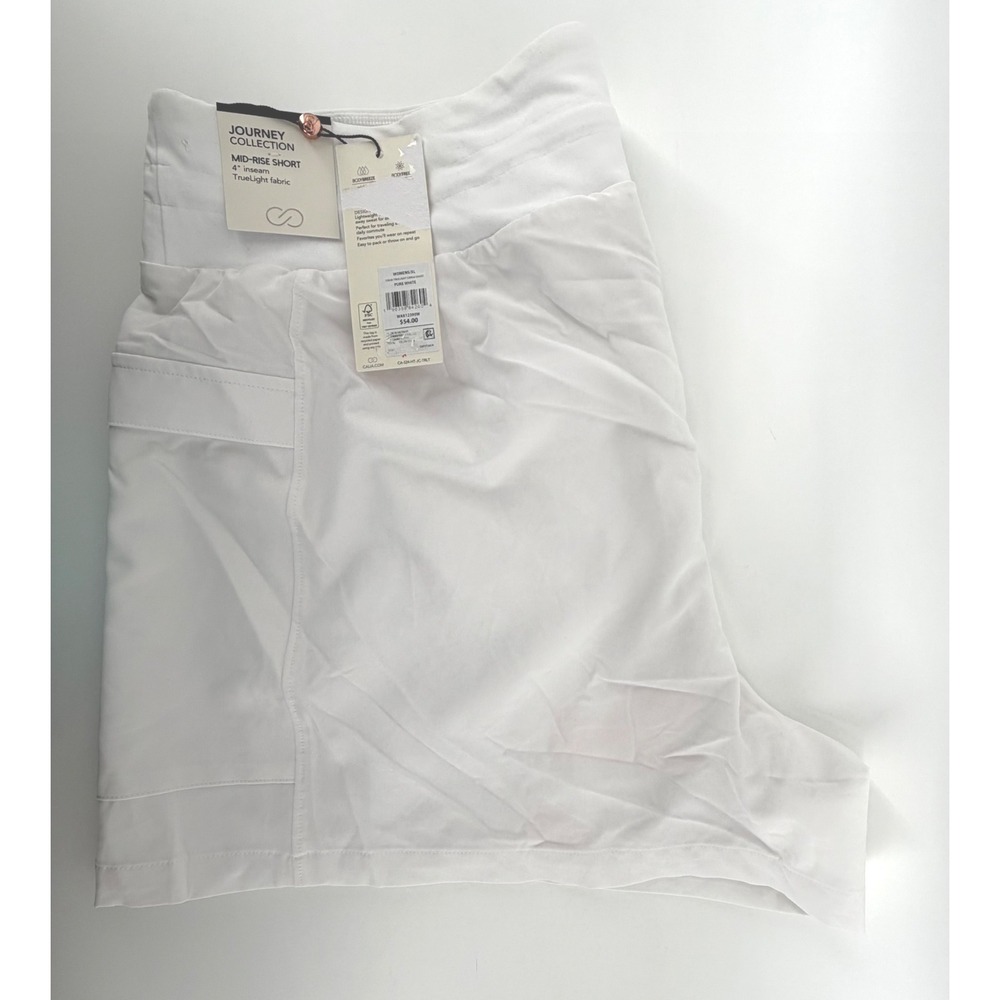 Calia Journey Collection Mid-Rise Short 4in Inseam TrueLight White Womens XL NEW